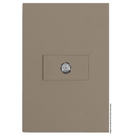 Conjunto Coaxial TV Horizontal 4x2 - RECTA FENDI SATIN FOSCO